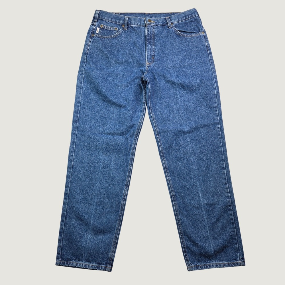 Carhartt B17 DST Jeans Mens 38x32 Dark Stone Relaxed Fit Straight Leg Workwear
